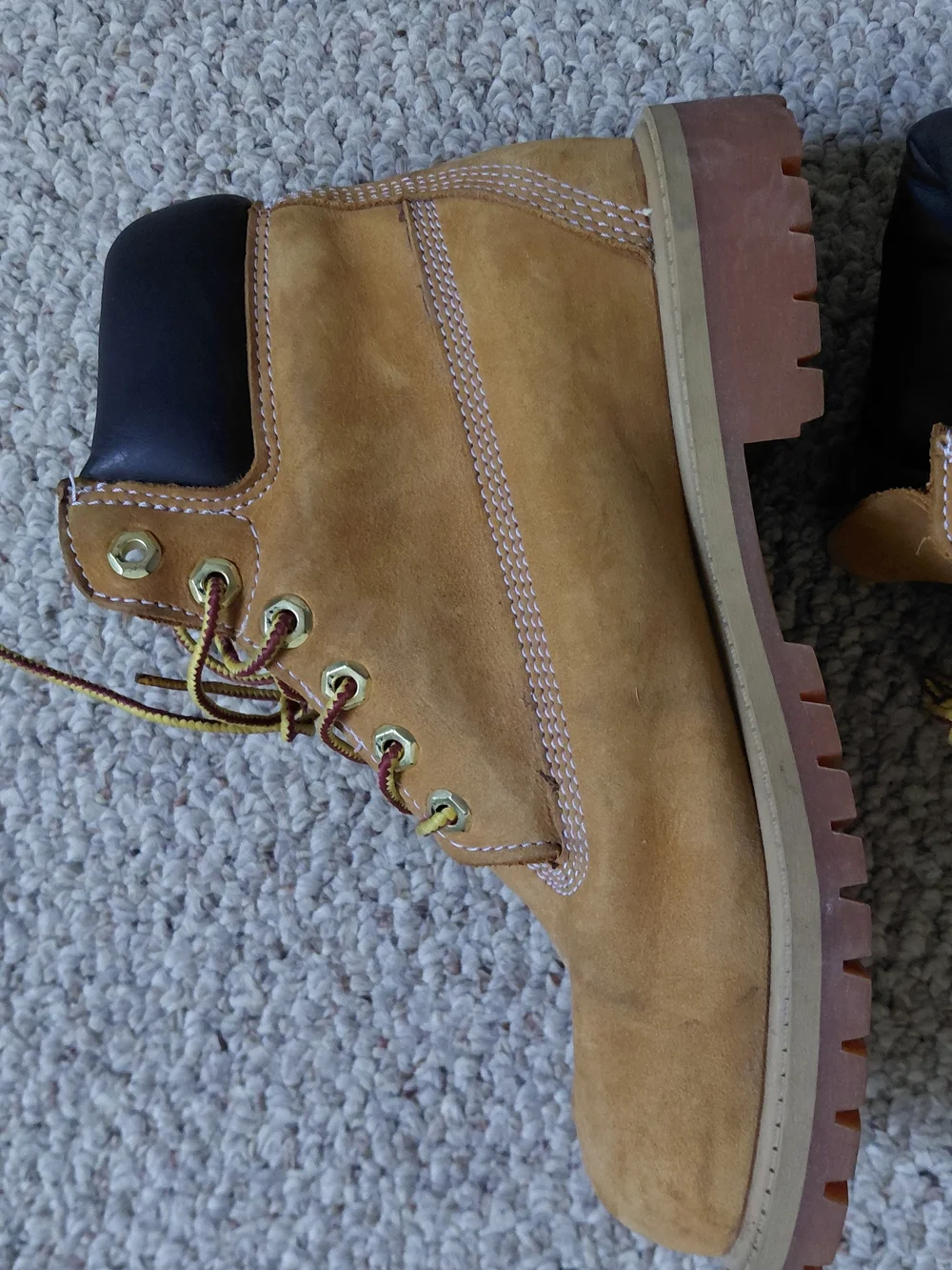 Classic Wheat Work Boots - Tan Suede (Youth 3)
